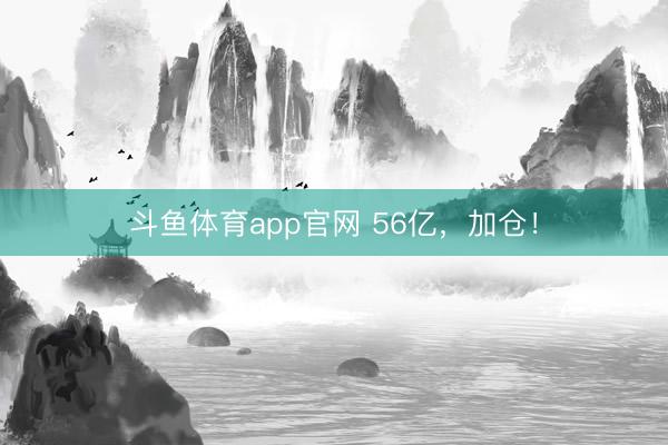 斗鱼体育app官网 56亿，加仓！