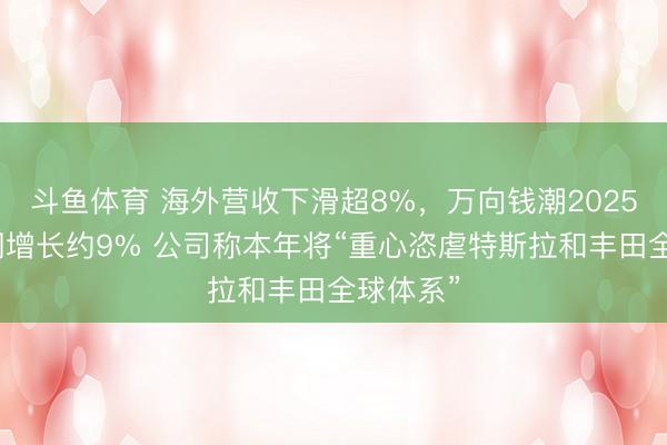 斗鱼体育 海外营收下滑超8%，万向钱潮2025年净利润增长约9% 公司称本年将“重心恣虐特斯拉和丰田全球体系”