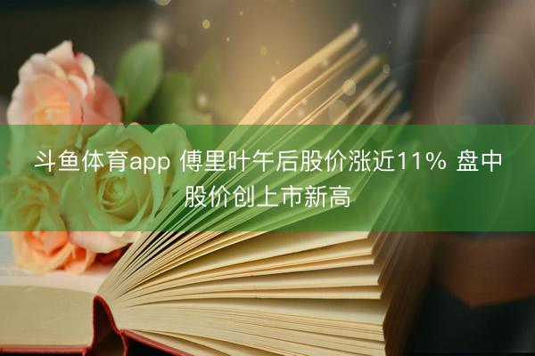 斗鱼体育app 傅里叶午后股价涨近11% 盘中股价创上市新高