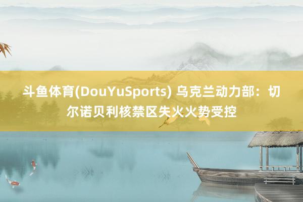 斗鱼体育(DouYuSports) 乌克兰动力部：切尔诺贝利核禁区失火火势受控